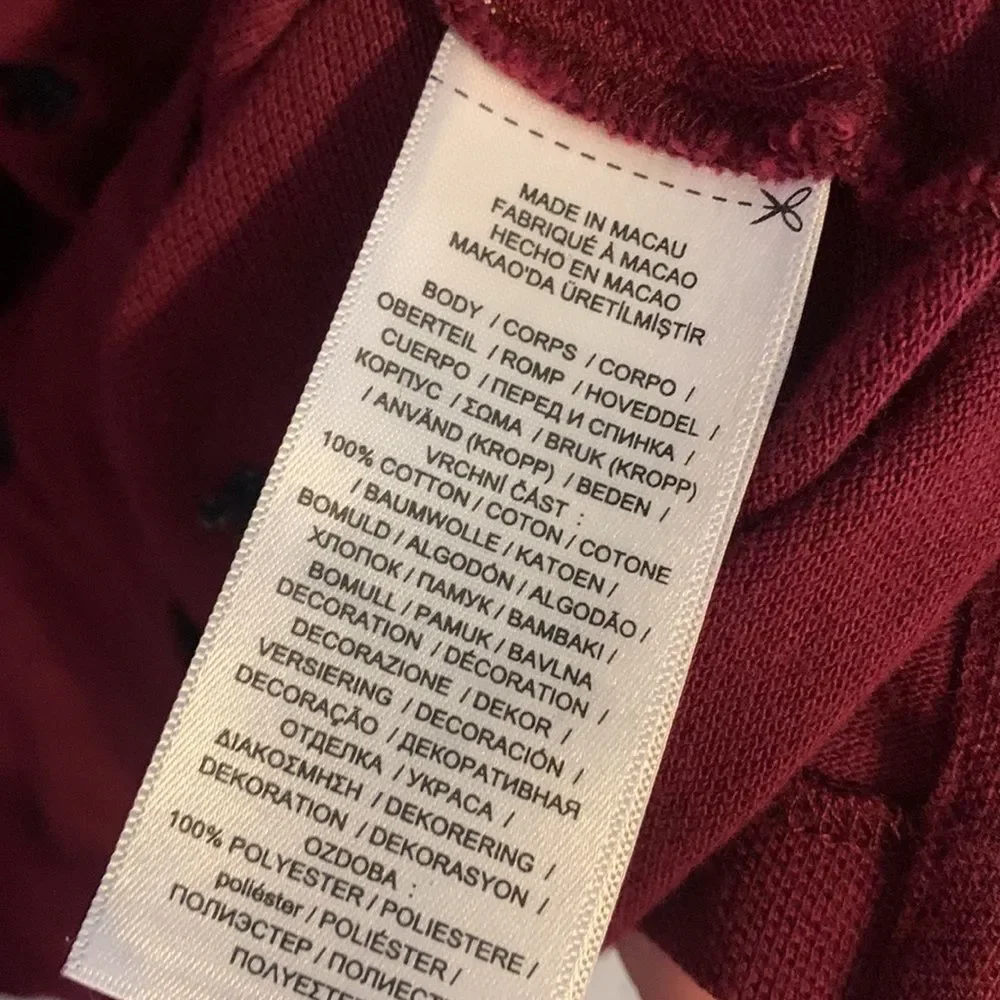 Ralph Lauren polo burgundy boys size medium